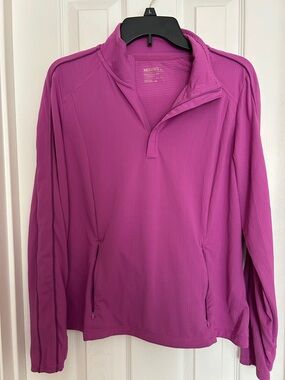 Mondetta Bright Pink Performance Quarter-Zip size large
